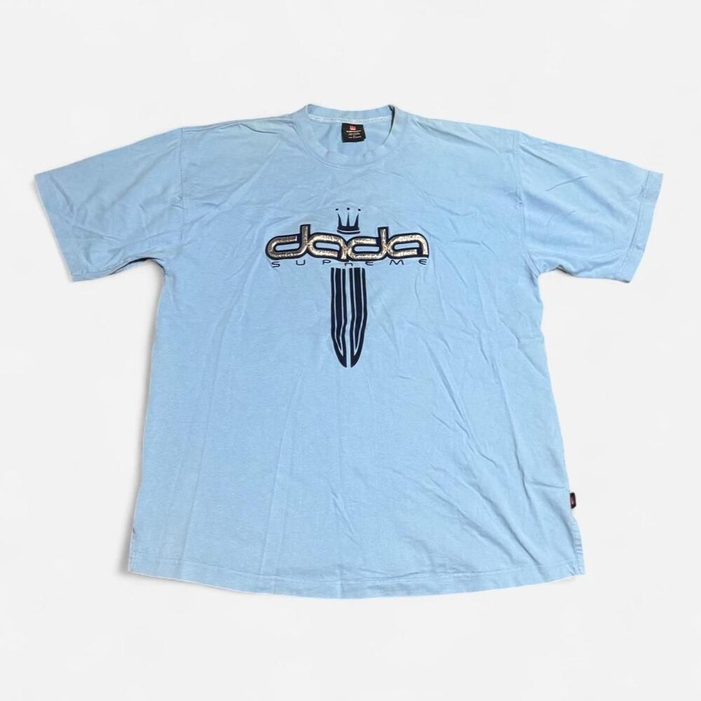 DADA vintage light blue XL (width 24in, length 27/1/2in) graphic T-shirt